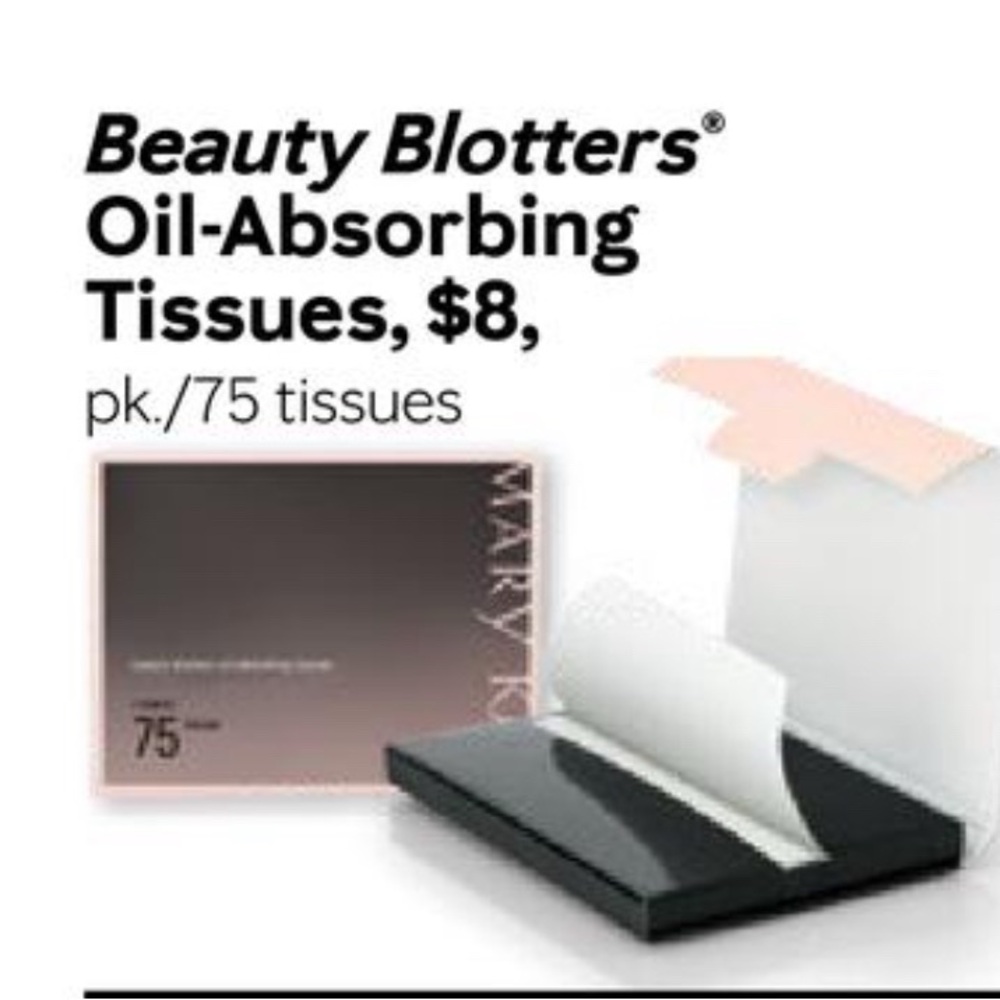 Mary Kay Oil-Absorbing Tissues in Black and Pink